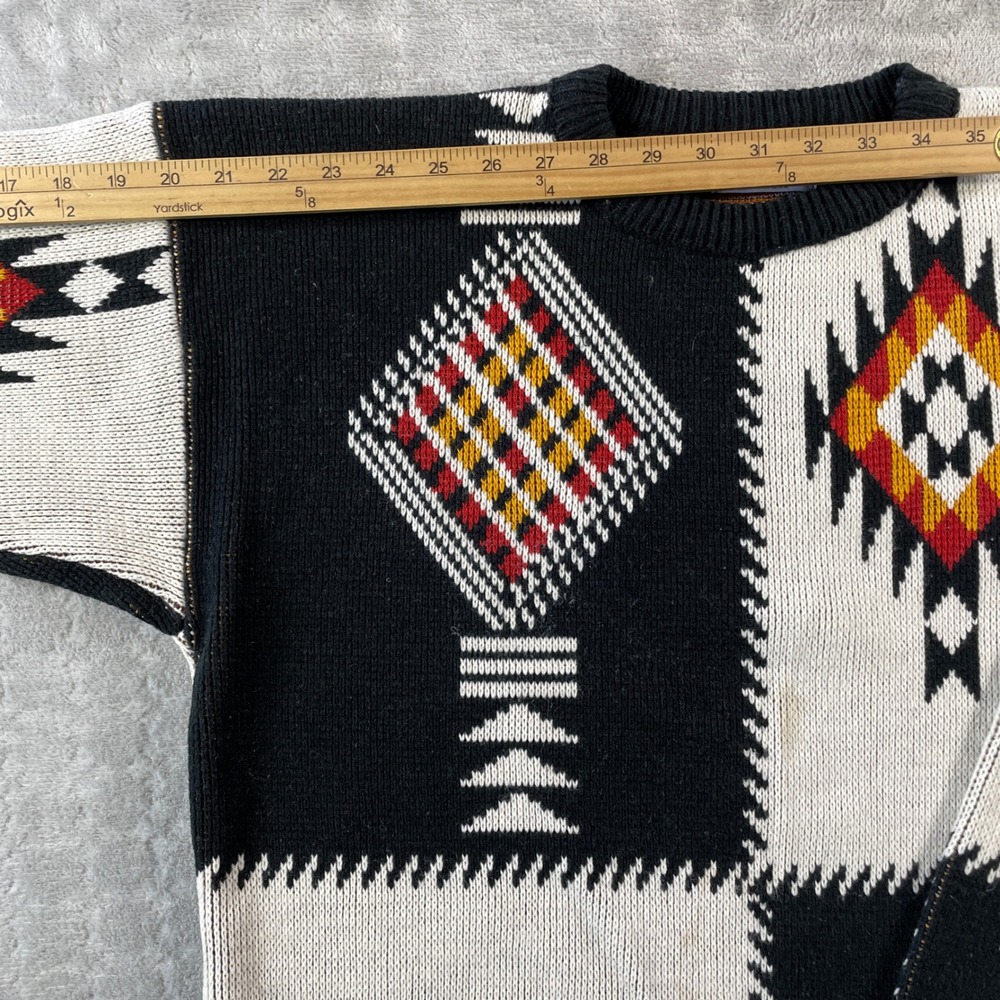 Vintage JJ Cochran Sweater Mens Large Aztec Southwestern Geometric Knit - Picture 6 of 9